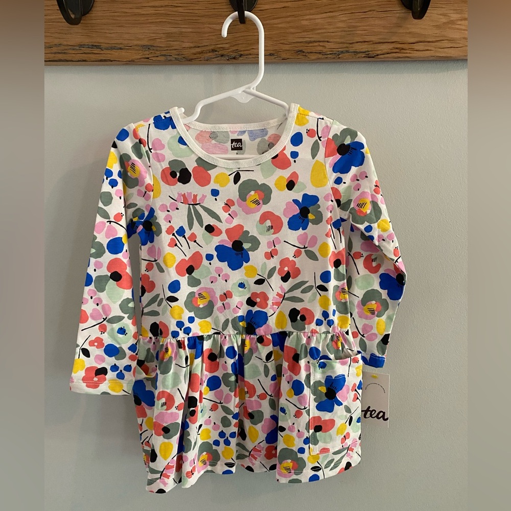 Tea Collection Multicolor Floral Dress